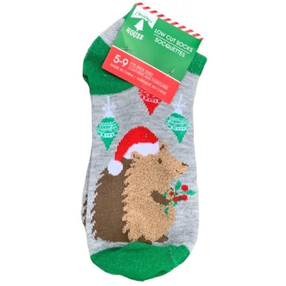 Accessories - *3/$15* Hedgehog Holiday Socks